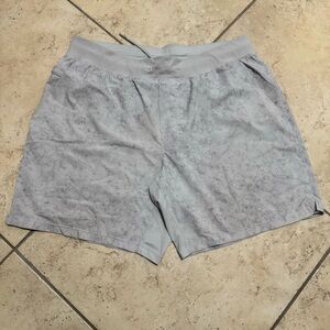 lululemon athletica Men's Linerless Athletic Shorts in Light Gray